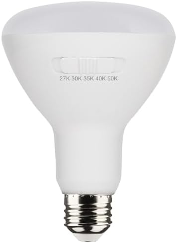 Miniatura 2 de Satco Accesorio - Lámpara de repuesto de base media LED seleccionable BR30 CCT de 8.5 W (paquete de 6) - 5.06 pulgadas de longitud y 3.71 pulgadas