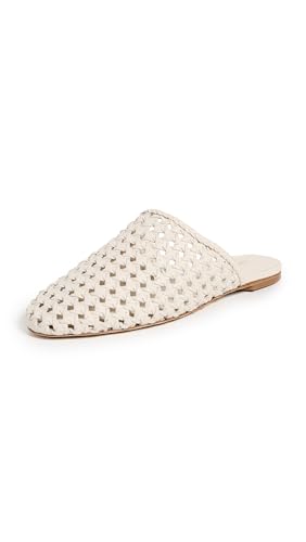 Larroudé Women's Venice Macrame Flat Mules