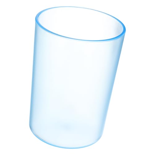 Transparent Toothbrush Cups Gargle Mug for Oral Care Creative Drinking Cup for Adults Blue High Density Elegant Design Multi Use for Bathroom Kitchen