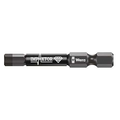 Image of Wera 05057644001 4 x 50 mm "Impact 840/4 IMP DC" Bits for Hex Socket Screws - Silver