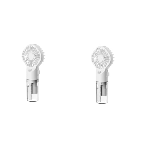 Spourita 2 ventiladores portátiles de pulverización de agua, ventilador de pulverización de agua, mini ventilador, accesorios de verano, herramientas de refrigeración para exteriores,