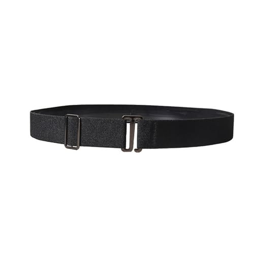 Lu's Chic Women's Metal Adjustable Belts Buckle Belt Nylon Casual Medium Fashion Metal Buckle Stretch Winter