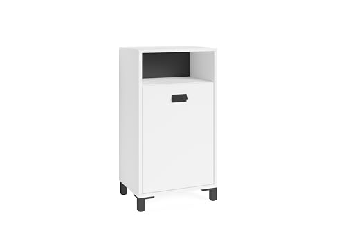 byLIVING Armario Lateral, Madera de ingeniería, Blanco, B 42, H 77,5, T 31 cm