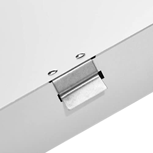 Amazon Basics Aluminum Storage Clipboard - 14" x 9", Two-Tier, Standard Clip, 8-Pack, Silver - image 3