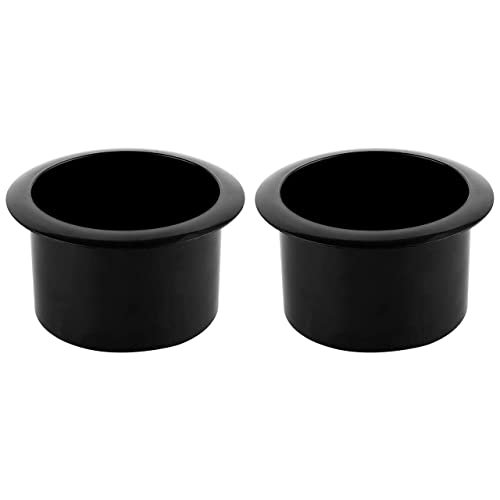 Ali Emporio Plastic Cup Can Bottle Holder Insert Replacement Container for Couch Car Sofa Recliner Table Black Pack of 5