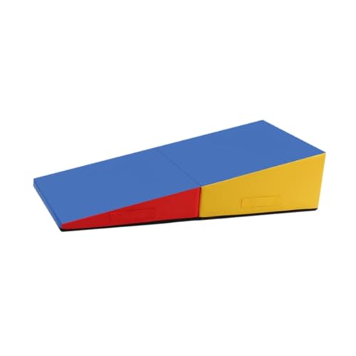 Menolana Gymnastics Wedge Gymnastics Mat Indoor/Outdoor Exercise with Handle Folding Incline Gym Mat Cheese Mat for Tumbling Yoga Kids