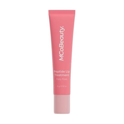 MCoBeauty - Peptide Treatment - High Gloss Lip Plumper with Peptides and Shea Butter - Sheer Pink Shade - Plumps and Smooths - Softens Appearance of Dry Lips - Stocking Stuffers
