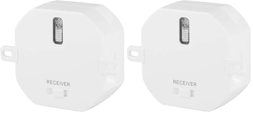 Smartwares SH4-90260 Module encastrable Plug et Connect, Contrôle de l'éclairage jusqu'à 1 000 W, Compatible avec tous les émetteurs, Blanc (Lot de 2)
