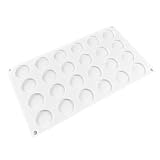 UUYYEO Silicone Stamp Mold Flat Round Disc Mold Adhesive Waxing Mold Chocolate Cake Mold Baking Mold Tray Soap Making Mold Easy Release Molds