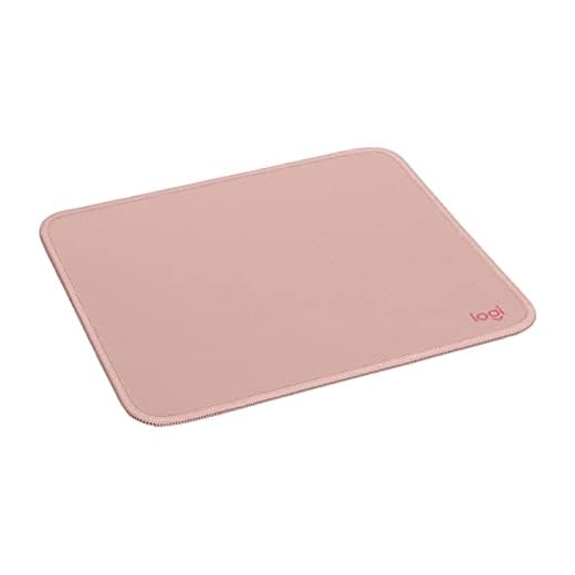 Logitech Mouse Pad - Studio Series, Tapis de Souris d'Ordinateur, Base Caoutchouc Anti-Dérapant, Glissement Facile, Résistant aux Eclaboussures, Durable, Portable, Moderne - Rose