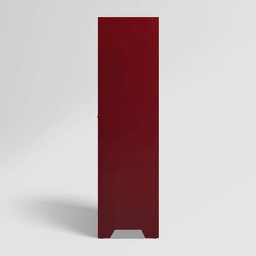 Image of GODREJ INTERIO Centurion 2-Door Steel Almirah (Burgundy), 1-Year Warranty, 1 Motion Sensor LED Light, 1 Shelf, 1 Locker