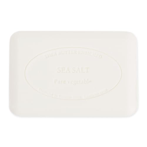 Image of Pre de Provence Artisanal Soap Bar, Enriched with Organic Shea Butter, Natural French Skincare, Quad Milled for Rich Smooth Lather, 8.8 Ounce, Sea Salt