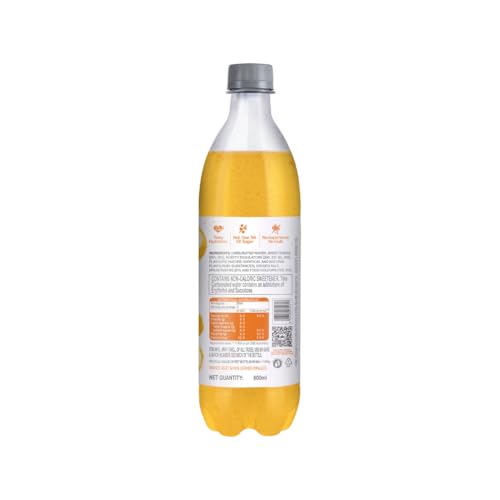Image of Paper Boat Zero Yuzu Orange Sparkling Water, Pack of 8, 600ml Each | Zero Sugar, Zero Calories | Sugar Free| Flavoured Carbonated Water | No Aspartame