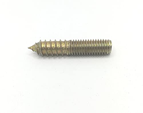 Image of Hanger Bolt M10x50 Double Headed Bolt Self-Tapping Screw for Furniture 10Pcs