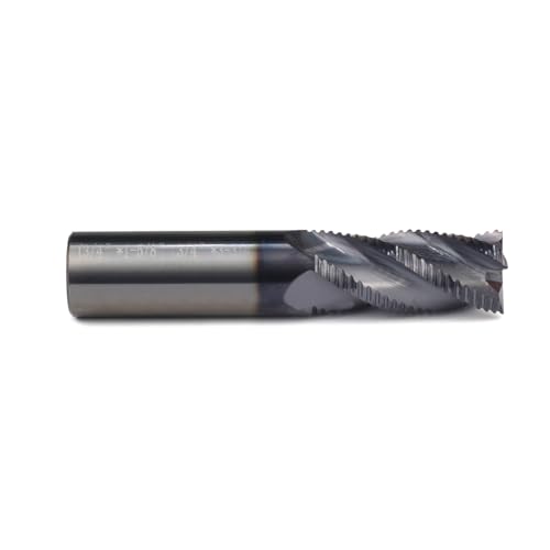 Image of Roughing End Mill JESTUOUS Carbide Square Nose 4 Flute Fine Tooth Bit 3 /4 inch Shank Dia. 1-5 /8 inch Flute Length for Milling Metal Steels,1 Piece