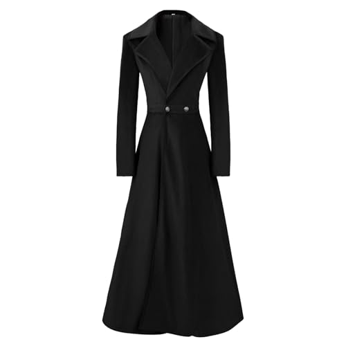 Manteau long croisé coupe cintrée finie la silhouette lourde en hiver