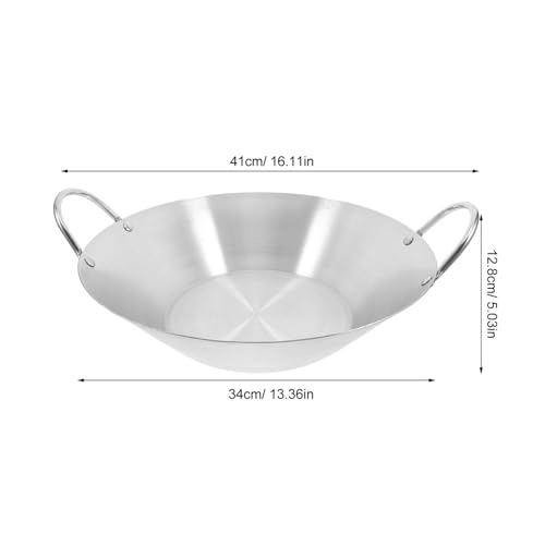 Wok de acero inoxidable STOBAZA con doble asa miniatura 2