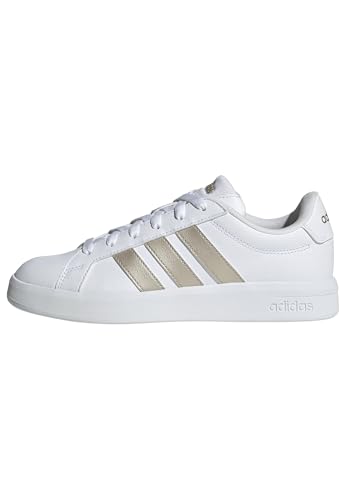 adidas Femme Grand Court Base 3.0 Shoes, FTWR White/Cyber met./FTWR White, 38 EU
