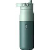 LARQ Bottle Swig Top 34oz - Insulated Stainless Steel Water Bottle With Built-In Silicone Handle | BPA Free | Reusable Water Bottle for Sports, Gym, and Travel, Eucalyptus Green
