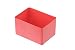 Produktbild hünersdorff Einsatzbox aus hochschlagfestem Polystyrol (PS), Maße: 75 x 54 x 45 mm, Farbe: rot