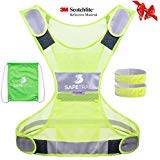 Clever sprouts SAFETRAIL 3M Reflective Vest with Pockets and 2 Reflective Bands (S/L)