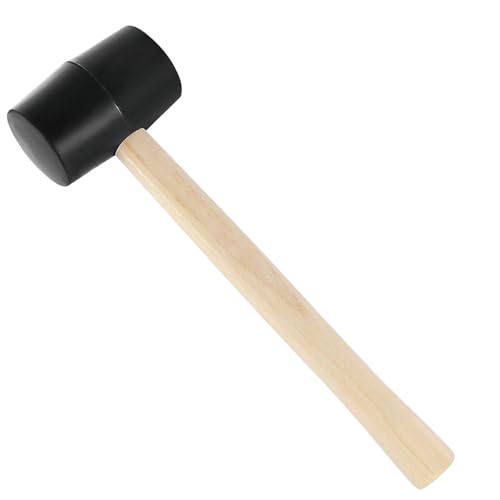 8 Oz Rubber Mallet Hammer,Small Mallet with Wood Handle,Double Faced Heavy Duty Rubber Head