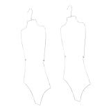 [NUOLUX] 2個入り 折りたたみ式水着ハンガー 属製 ビキニランジェリー用吊り下げ収納ラック 省スペース設計