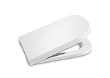 Roca A80173000B Asiento y Tapa Supralit®, The Gap Square Compacto, Blanco