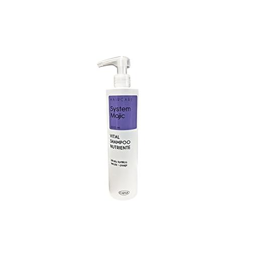 Vital - Champú nutritivo 500 ml para cabello seco y encrespado, proteína de la seda System Majic