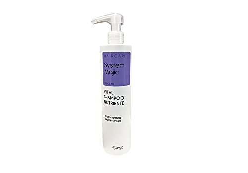 Vital - Champú nutritivo 500 ml para cabello seco y encrespado, proteína de la seda System Majic