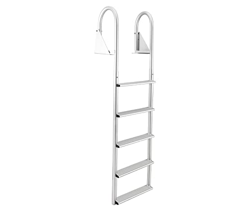 RecPro Marine 5 Step FLIP UP Boat Dock Swim Ladder W/Quick Release Locks ADL-C5W