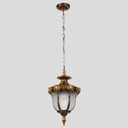 Hanging light waterproof exterior bronce para iluminación de porches 6