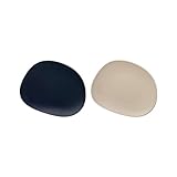 villeroy & boch group – organic blue sand set piatto dessert 2 pz., set di piatti in porcellana dura, forma asimmetrica, blu, sabbia