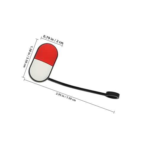 Set de 6 tapones reutilizables para pitillos rojos miniatura 2