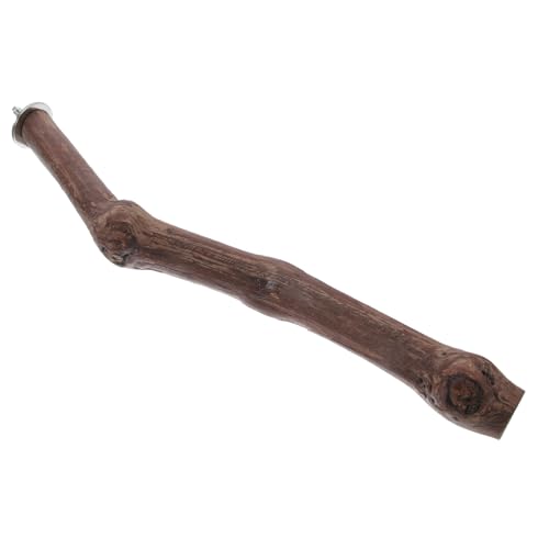 BELLIFFY Accesorio para Jaula De Pájaros Cono De Madera para Loros Barra De Pie Juguete para Pájaros Domésticos