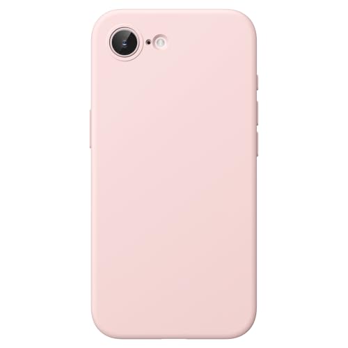 Image of JETech Liquid Silicone Cover Case for iPhone 17e (2026) / iPhone 16e, Silky Soft Touch Full-Body Protective Phone Case, Anti-Scratch Shockproof Cover with Microfiber Lining (Soft Pink)