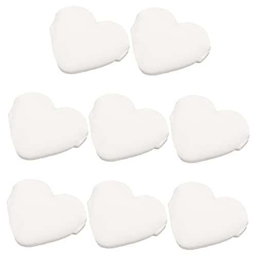 Ipetboom 8Pcs Heart Shaped Makeup Puff Soft Powder for Foundation and Loose Powder Application Gentle and Compact for Home Beauty Salon Use present for Women