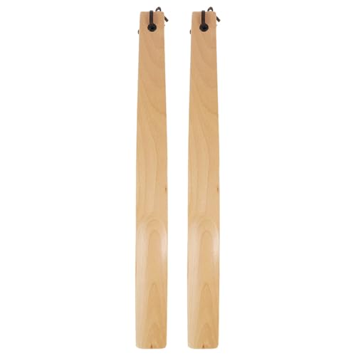 MALUGOGO 2 Piezas Calzador Portátil Mango de Material Sintético, Ligero y Compacto, Herramienta Práctica para Zapatos en Casa y Viaje
