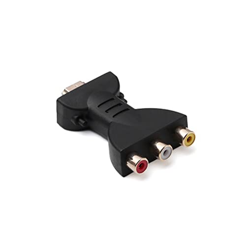 TICFOX HDMI-zu-3 RCA Adapter Konverter, HDMI-zu-3-RCA-RGB-AV Composite Video Audio Adapter 1080p mit Audio/Splitter und Videosynchronisation, Kompatibel f&uuml;r Fernseher und PC, Kamera