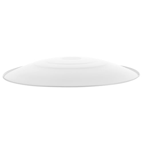 Image of POPETPOP Waterproof Street Lamp Cover 11.81X11.81X1.29 Inch Industrial Lamp Shade Outdoor Light Cover Replacement for Garden Lighting Fixtures