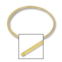 14k Yellow Gold Wire Round 22 Gauge (2-Inches)