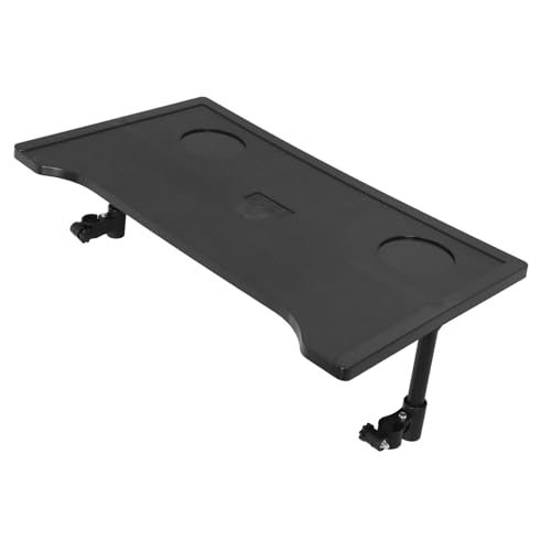 FONDOTIN 車椅子用トレイテーブル 取り外し可能 プラスチック製 ユニバーサルラップデスク カップホルダー付き 折りたたみ式 車椅子用アクセサリー 高齢者向け 移動支援 デスクアタッチメント