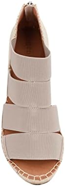Gentle Souls by Kenneth Cole Women's Charli Four Elastic Heeled Sandal, Mushroom, 8.5 | Image 7