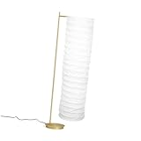 FRCOLOR Lámpara de Pie Papel Papel de Arroz Papel de Pie Cubierta de Luz Moderno Estilo Japonés Bombilla Cause Guard para Sala de Estar Hotel Dormitorio ()