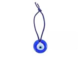 6 Piezas únicas de Colgante de Ojo Azul con Ojos de Pavo, Adorno Malvado