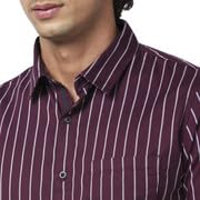 Image of Spykar Men's Regular Fit N /A Full Sleeve Striped Casual Shirts