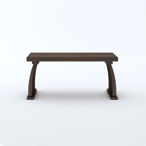 Image of MAMTA DECORATION Solid Sheesham Wood Coffee Table for Living Room | Wooden Center Table for Home, Hall, Office & Lounge | Modern Teapoy /Tea Table | Rectangular Wooden Coffee Table | Walnut Finish