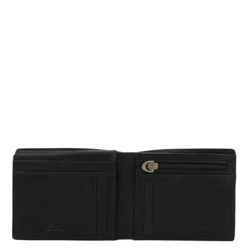Image of Da Milano RFID Protected Leather Wallet for Men with Card Slot - Black (0111A-OL)
