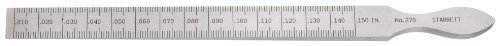 Starrett Taper Gage for Measuring Hole and Slot Sizes - Made of Quality Tool Steel - Precision Shim, 010-.150