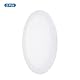 PATIKIL 2Pack Malerei Leinwand Paneele 12x16 Oval Holz Rahmen Blanko Kunsttafeln Paneelen für Acryl Ölfarbe Malerei Weiß
